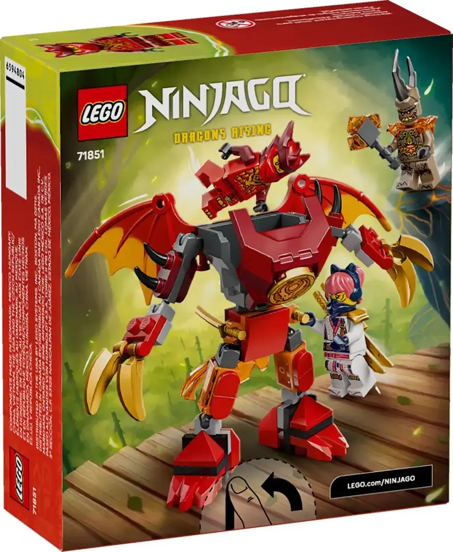 LEGO 71851 NINJAGO Kain Dragon Battle Pack komplekts Photo 2