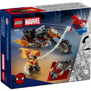 LEGO Marvel Super Heroes building set Spider-Man vs. Ghost Rider motorcycle 76335, 72 pieces, 2 minifigures, age 6+