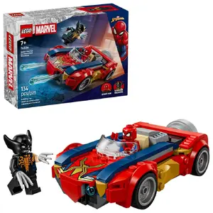 Конструктор LEGO Super Heroes Marvel Набор Spider-Man car vs. Venomized Wolverine, 134 детали, 7+