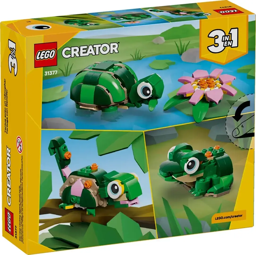 LEGO Creator 31377 toy set — 3in1 turtle & water lily Photo 2