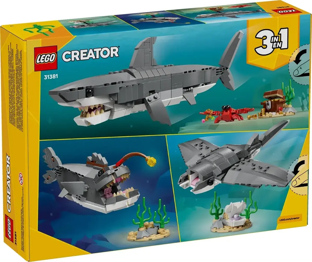 LEGO Creator 3‑vienā 31381 — Haizivs un dārgumu lāde Photo 2