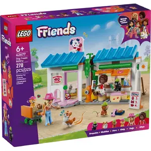 LEGO Friends playset 42677 Dog Treat Bakery – 278 pieces, 2 mini-dolls, for ages 6+