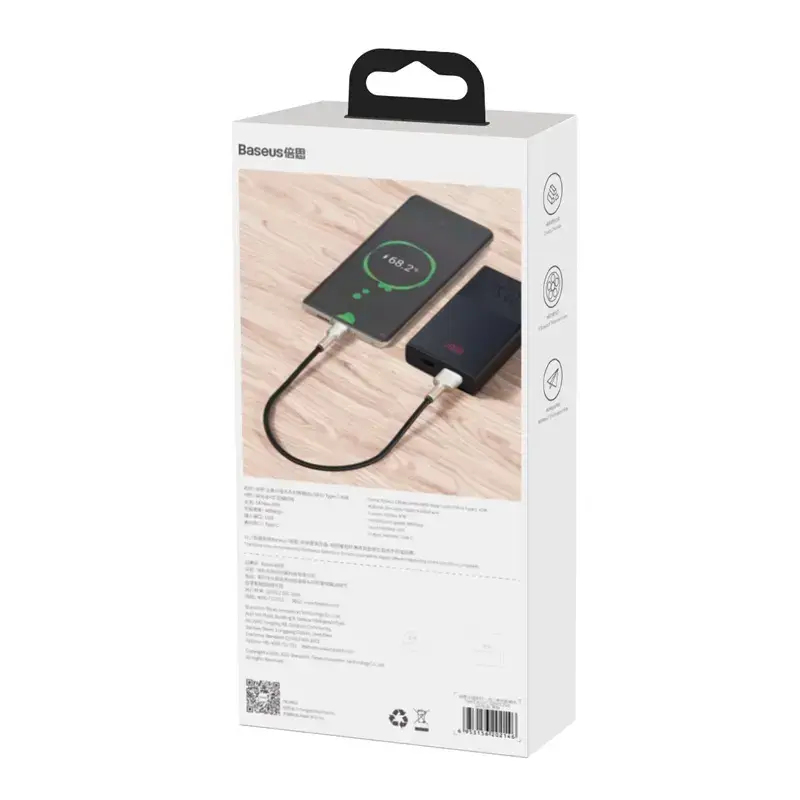 Kabelis Baseus Cafule USB A–C 0,25 m Photo 9