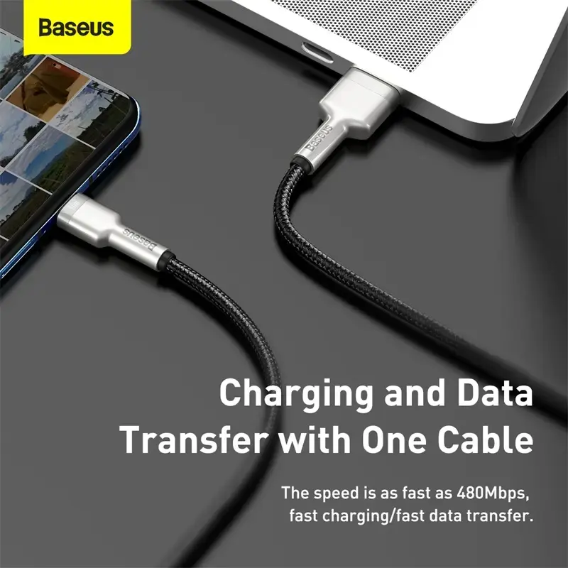 Kabelis Baseus Cafule USB A–C 0,25 m Photo 15