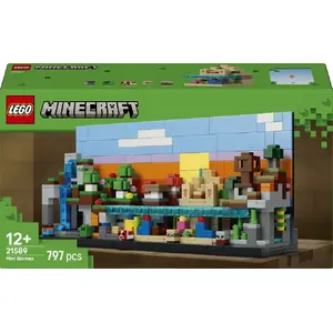 Construction set LEGO Minecraft Minibiomes 21589 — 797 pieces, micro builds of Minecraft biomes, age 12+