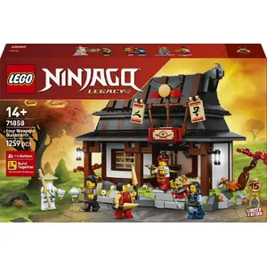 LEGO Ninjago building set 71858 Kuźnia Cztery Bronie 15th Anniversary – 1259 pieces, 6 minifigures, age 14+