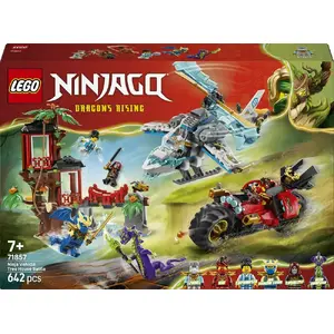 Конструктор LEGO Ninjago 71857 Ninja Battle: Дом на дереве с транспортом, 642 детали, 6 минифигурок, 7+