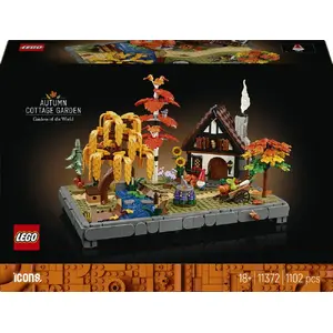 LEGO Icons building set 11372 Autumn Garden with Cottage, 1102 pieces, height 190 mm
