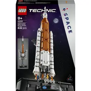 LEGO Technic buildable NASA Artemis SLS Rocket model 42221 — 632 pieces, recommended age 9+