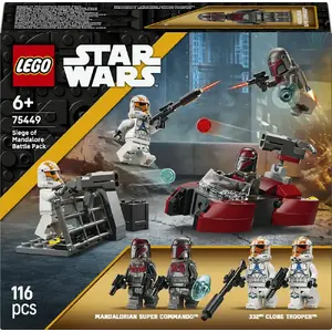 LEGO Star Wars конструктивный боевой набор Oblężenie Mandalory 75449 — 116 деталей, 4 минифигуры, 6+