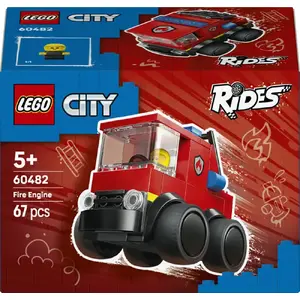 LEGO City Fire Truck Set 60482 — 67 pieces, removable ladder, 1 firefighter minifigure, age 5+