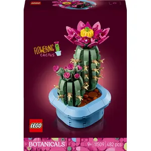 Decorative building model LEGO Botanicals Flowering Cactus 11509, 482 pieces, 160×110×90 mm
