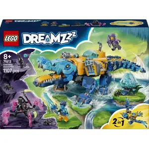 LEGO DreamZzz playset underwater crocodile submarine model 71512, 1107 pcs, 3 minifigures, age 8+