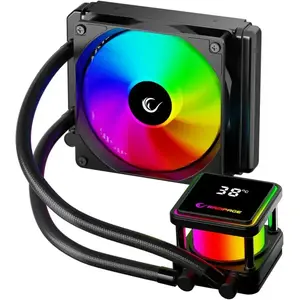 RAMPAGE INFINITE V120 жидкостное охлаждение 120 мм ARGB с термометром, черное