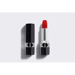 Lūpu krāsa DIOR Rouge Velvet 999 Velvet Finish 3,5 g — sarkans tonis