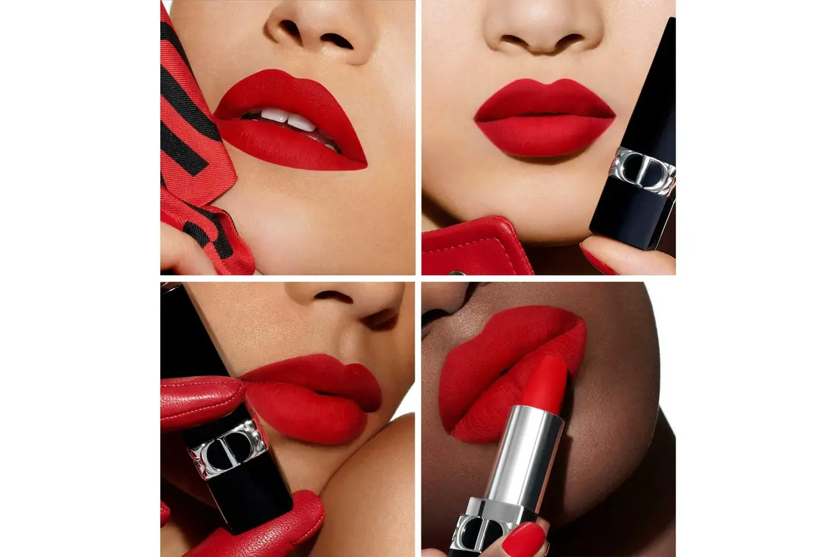 Lūpu krāsa DIOR Rouge Velvet 999 Photo 4