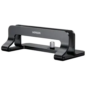 Laptop vertical stand UGREEN LP258 aluminium (black) for single-device storage, space-saving design