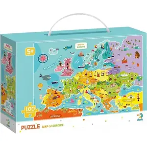 Jigsaw Puzzle Dodo 100 pieces – Map of Europe, educational map puzzle