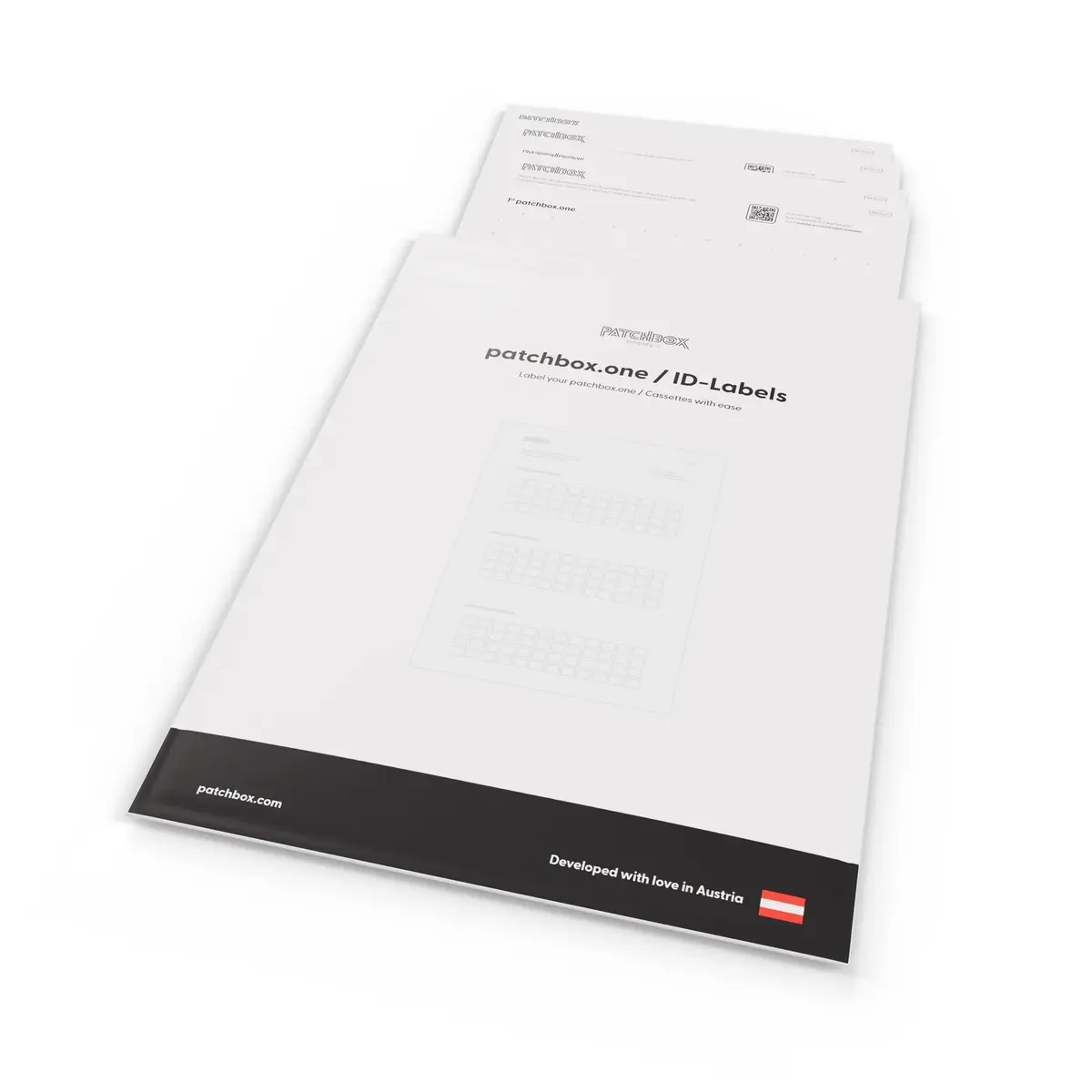 Patchbox PONEIDLABEL paper labels for patch panels Photo 2