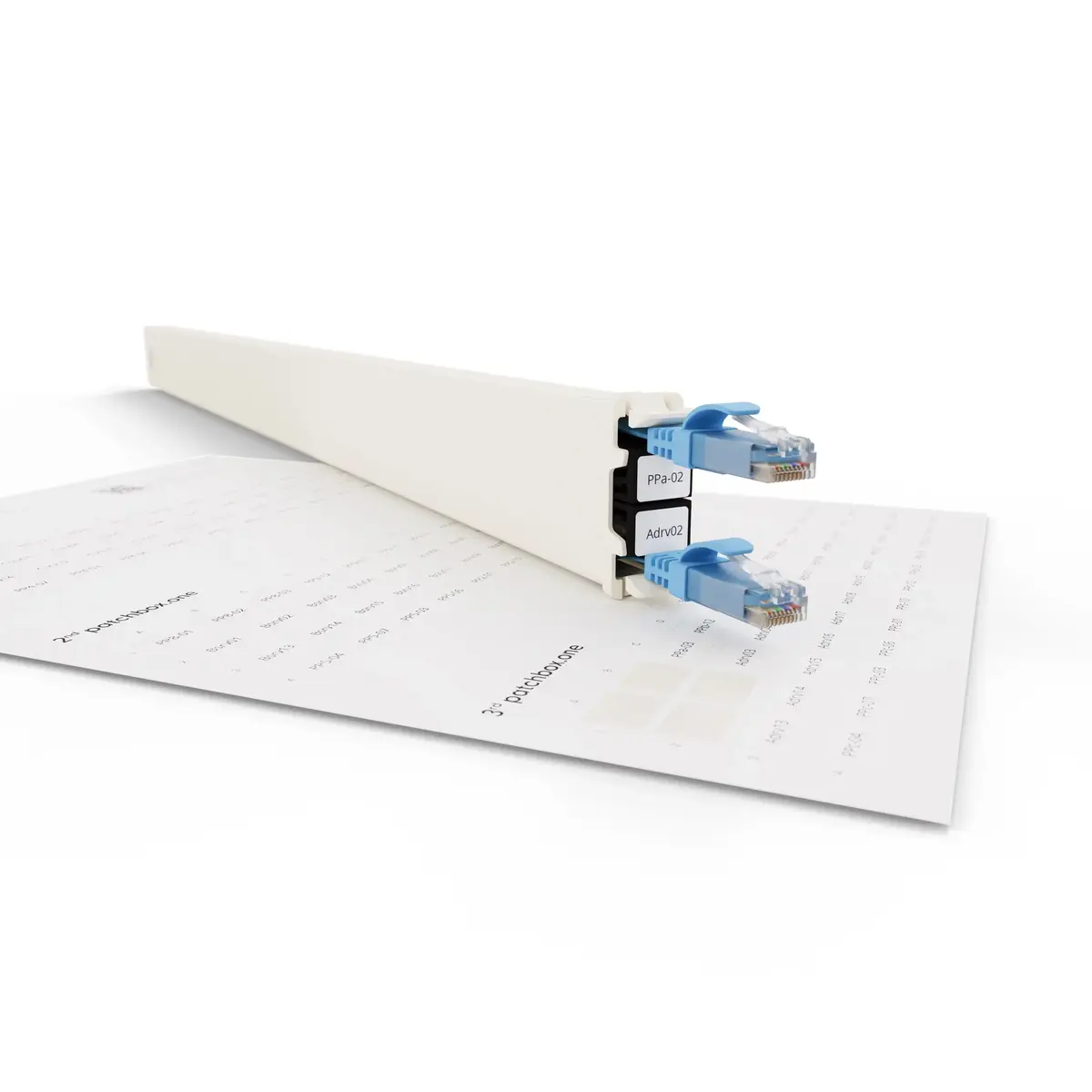 Patchbox PONEIDLABEL paper labels for patch panels Photo 4