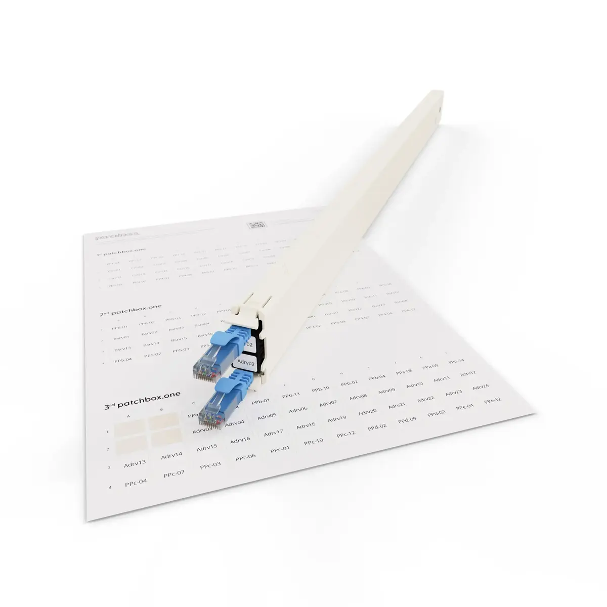 Patchbox PONEIDLABEL paper labels for patch panels Photo 5