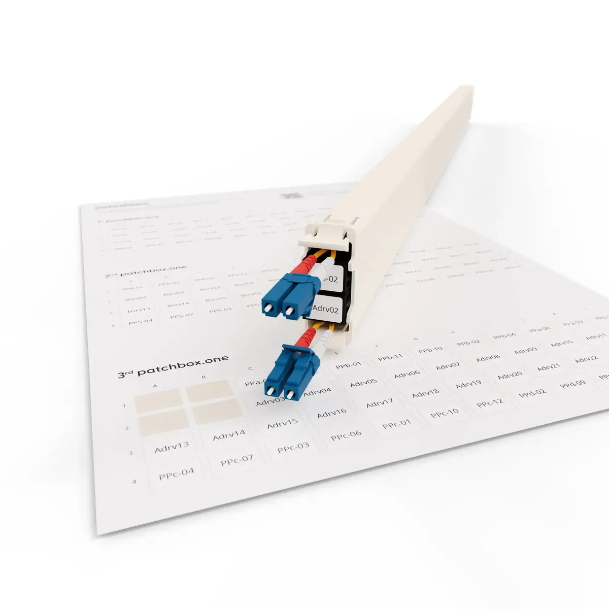Patchbox PONEIDLABEL paper labels for patch panels Photo 6