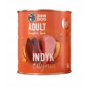 Влажный корм для собак john dog PUMPKIN Adult — индейка с тыквой, 800 г, полнорационный, без глютена и сои