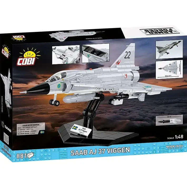 Cobi Blocks Saab AJ 37 Viggen — 881 elements Photo 3