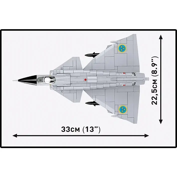Cobi Blocks Saab AJ 37 Viggen — 881 elements Photo 7