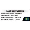 Cobi Blocks Saab AJ 37 Viggen — 881 elements Photo 13