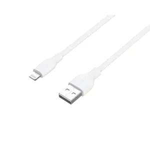 Lightning cable DELTACO IPLH-401-1, 1 m, Lightning to USB-A, White