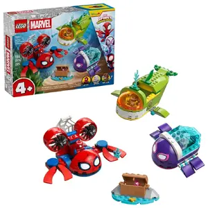 LEGO playset Spidey 11207 – Marvel Spidey underwater vehicles, 154 pcs, 3 minifigures, age 4+