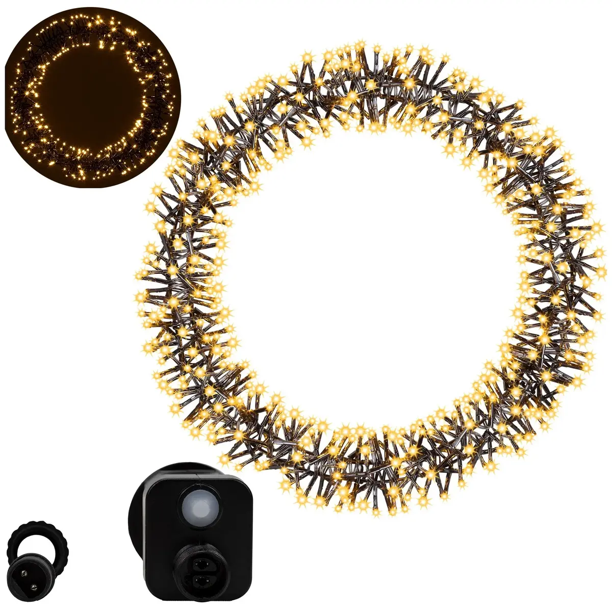Springos LED Holiday Wreath CL1233 Photo 2