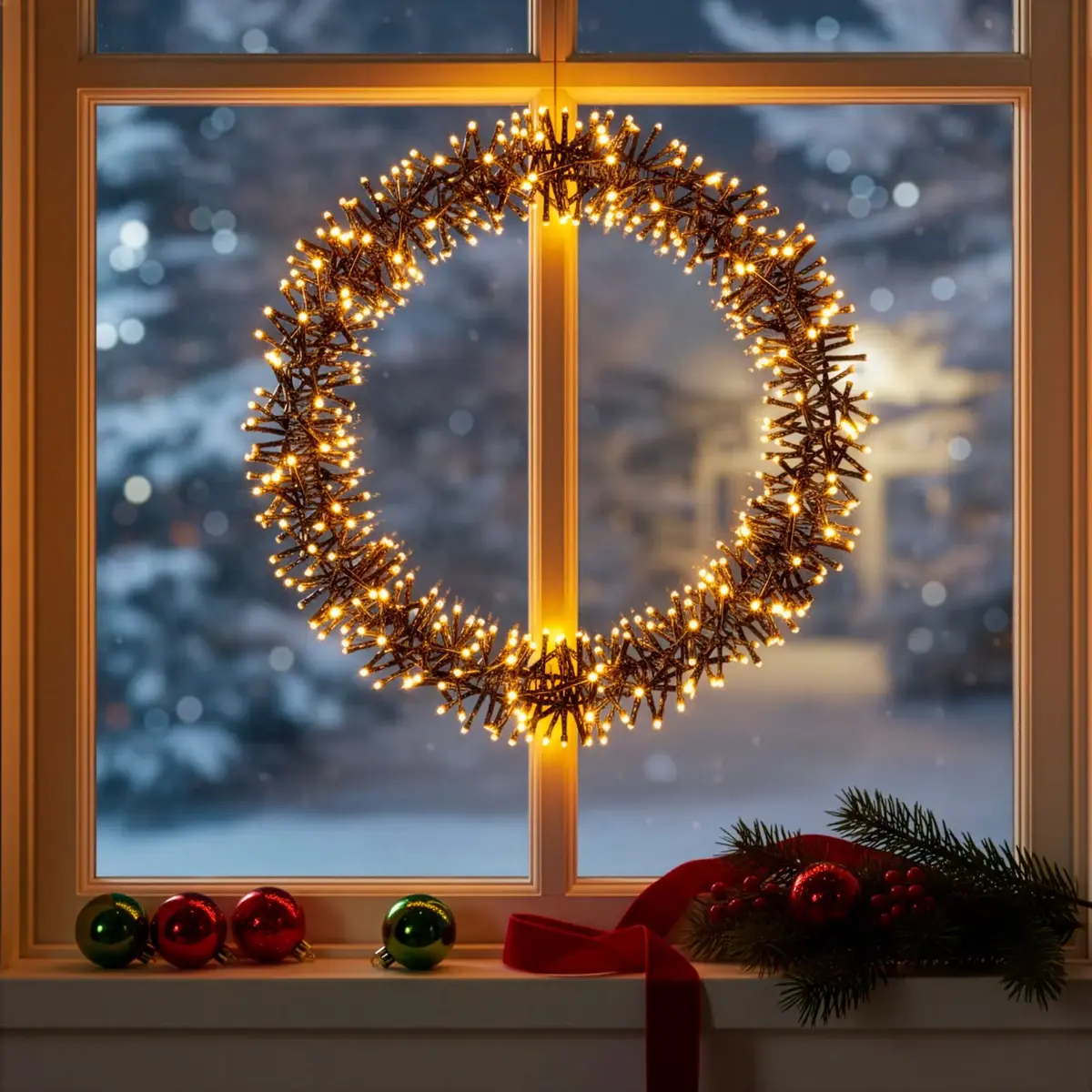 Springos LED Holiday Wreath CL1233 Photo 3