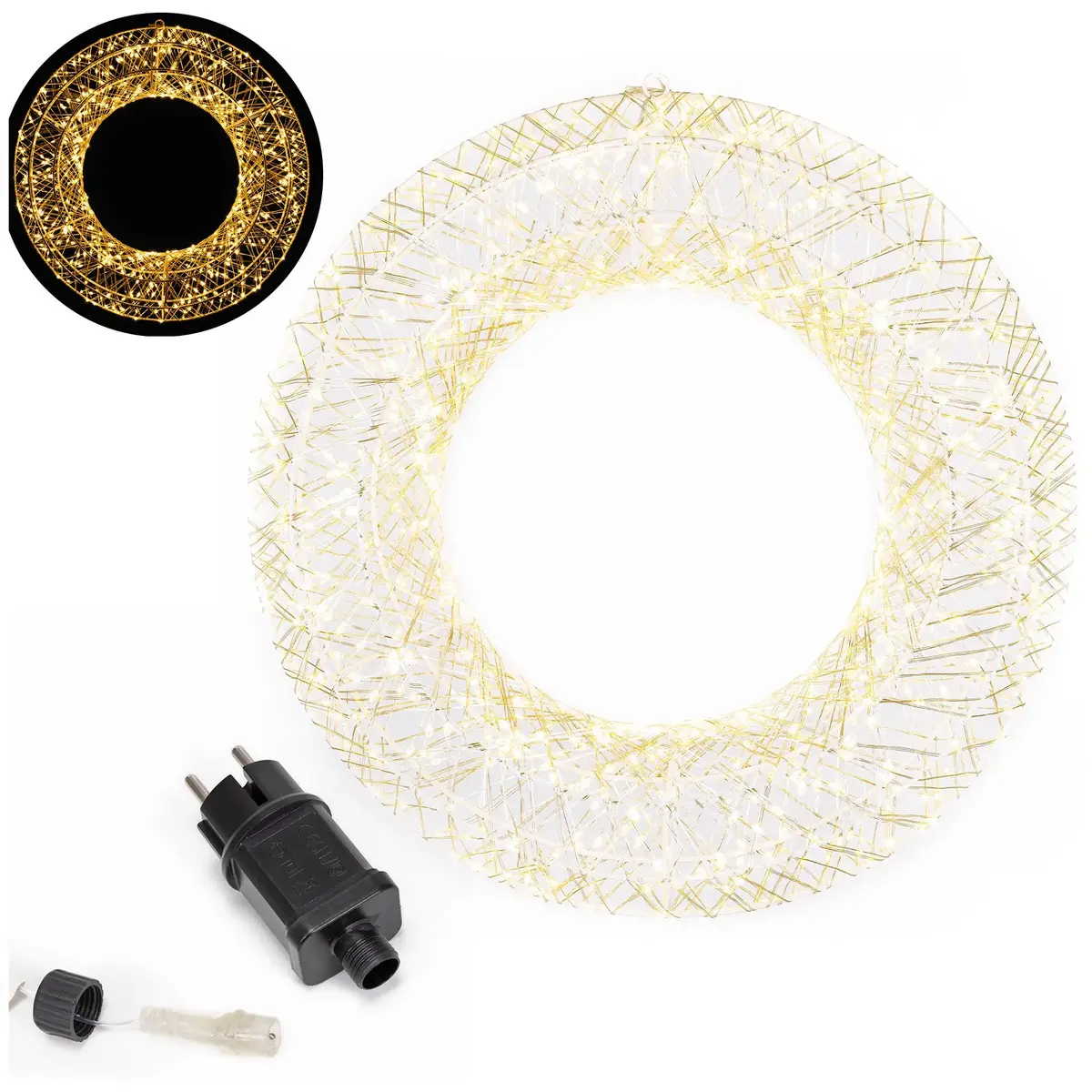 LED holiday wreath Springos CL1234 720 LED 45 cm Photo 6