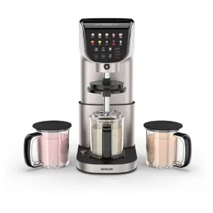 Countertop ice cream maker SENCOR SIC5050 — 3×0.5 L bowls, 500 W BLDC, 10 programs, LED touch display
