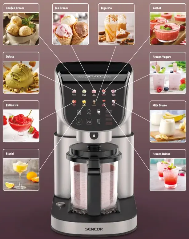 SENCOR SIC5050 ice cream maker — countertop, 3×0.5L Photo 7