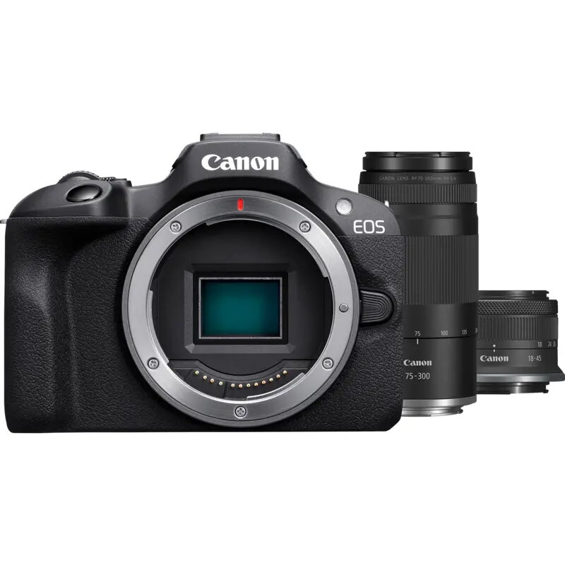 Canon EOS R100 bezspoguļa kamera ar
