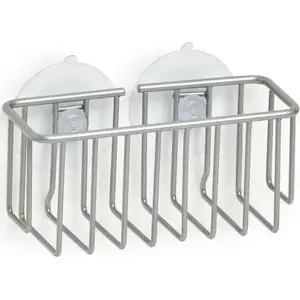Dish drainer with suction cups ZELLER model 14691 — built-in countertop drainer