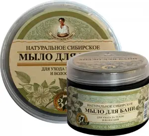 Šķidra melnās ziepes Babuszka Agafia 500 ml, dabīga Sibīrijas formula