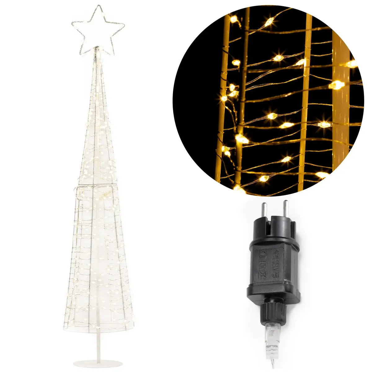 LED Christmas Tree 250 LEDs 100 cm Springos CL1237 Photo 4