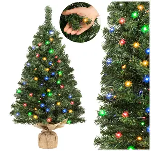 LED Christmas tree 90 cm Springos CA1549 — compact artificial holiday tree with integrated LED lights