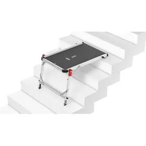 Step platform Hailo TP1 model 039940001 — ladder accessory, stable standing surface (packaging damaged)