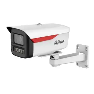 Dahua WizSense HFW2449M-S-LED bullet IP novērošanas kamera, 2688×1520, 1/1.8" CMOS, 3.6/6 mm, sienas stiprinājums, vadu, iekštelpām/ārtelpām, sarkani/balta