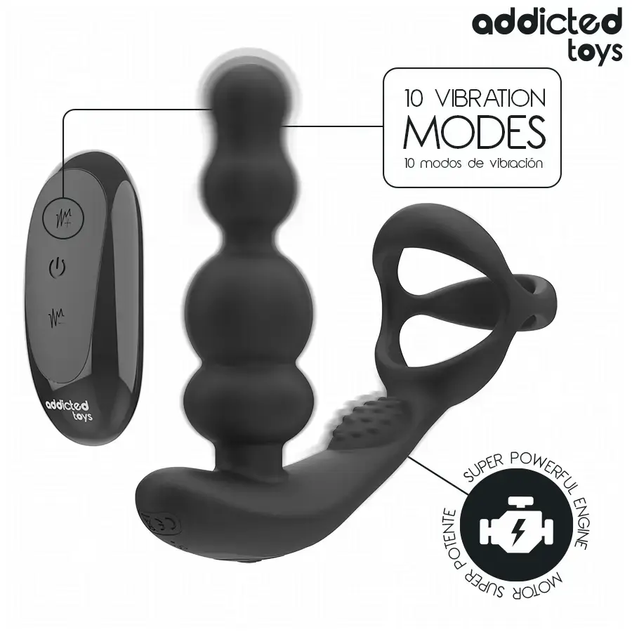 Массажёр простаты addicted toys вращающийся с пультом Photo 4