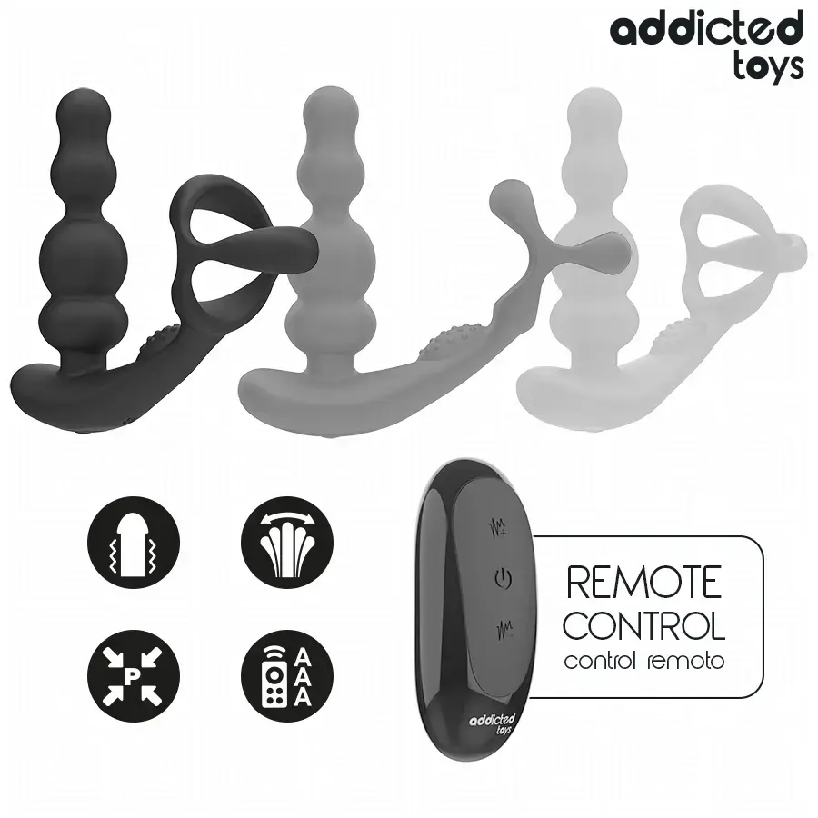 Массажёр простаты addicted toys вращающийся с пультом Photo 7