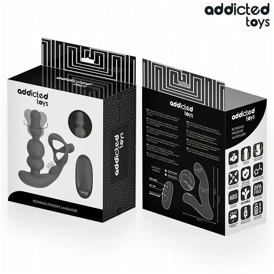 Массажёр простаты addicted toys вращающийся с пультом Photo 8