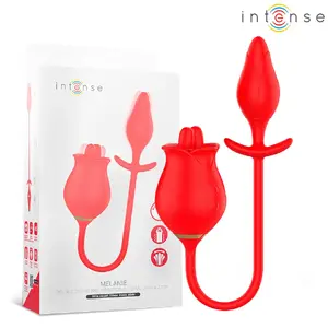 INTENSE double clitoris stimulator Melanie with zigzag tongue design
