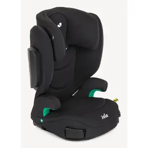 Bērnu autosēdeklis Joie i-Trillo fx grupa 2-3 (15–36 kg, 3.5–12 gadi) ISOFIX + 3‑punktu drošības josta, melns, 555×400×640 mm