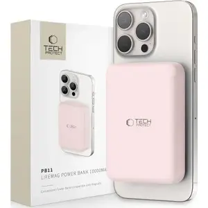 Portable power bank Tech-Protect PB11 LIFEMAG MagSafe 10000mAh – pink